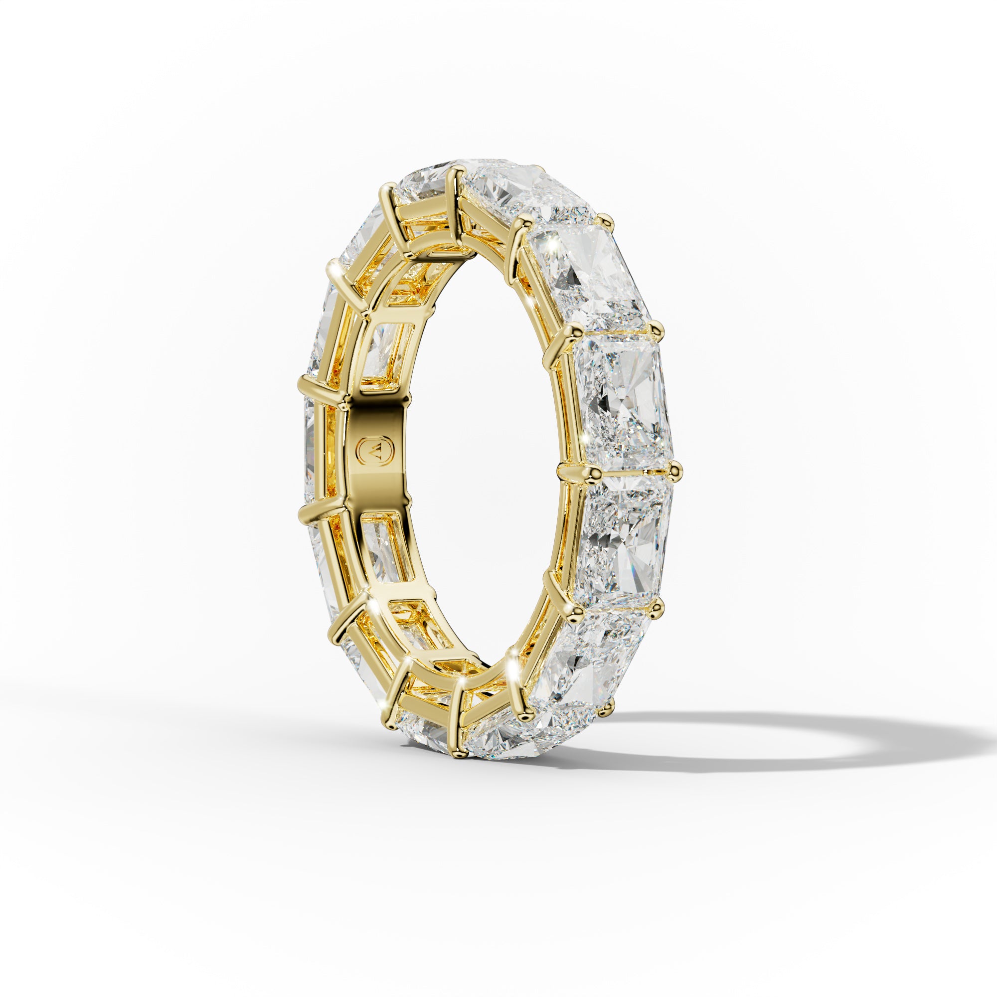 7.0 Carat East West Radiant Cut Diamond Eternity Band
